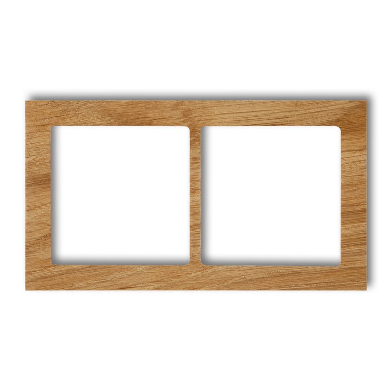 2-gang universal frame - wood