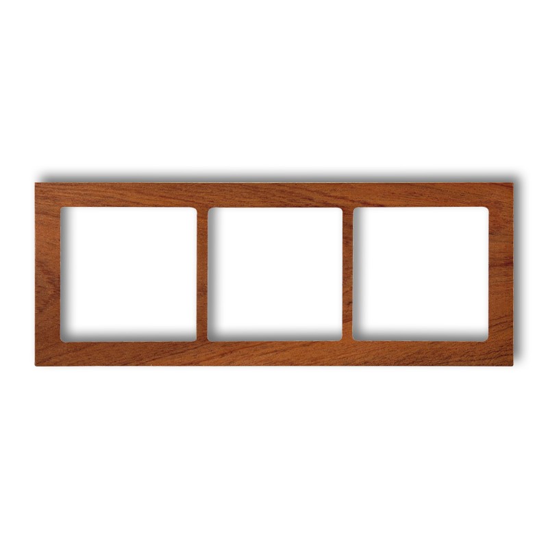 3-gang universal frame - wood